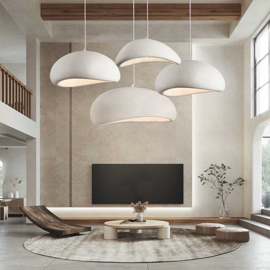 Minimalist Japanese WabiSabi Cloud Pendant Light VAXLAMP