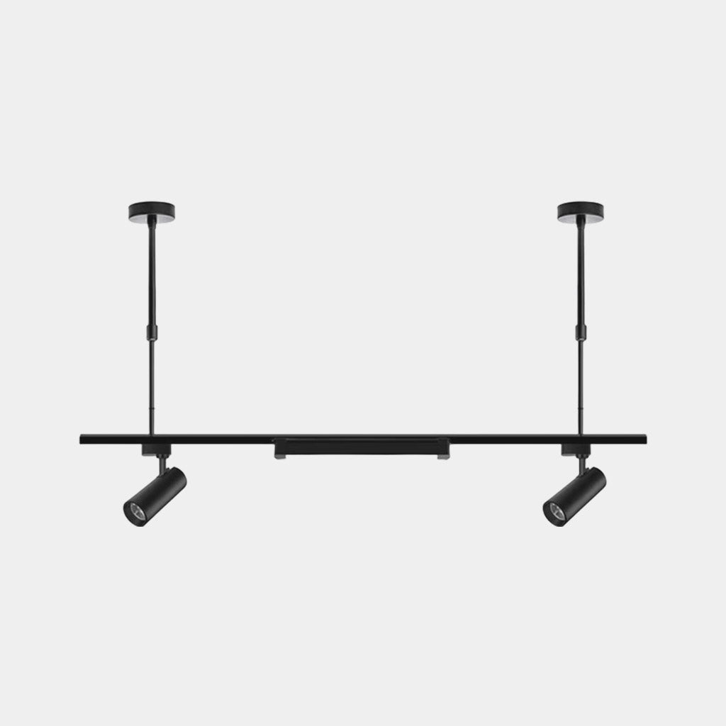 Lámpara colgante Foco de riel comercial LED lineal, negro