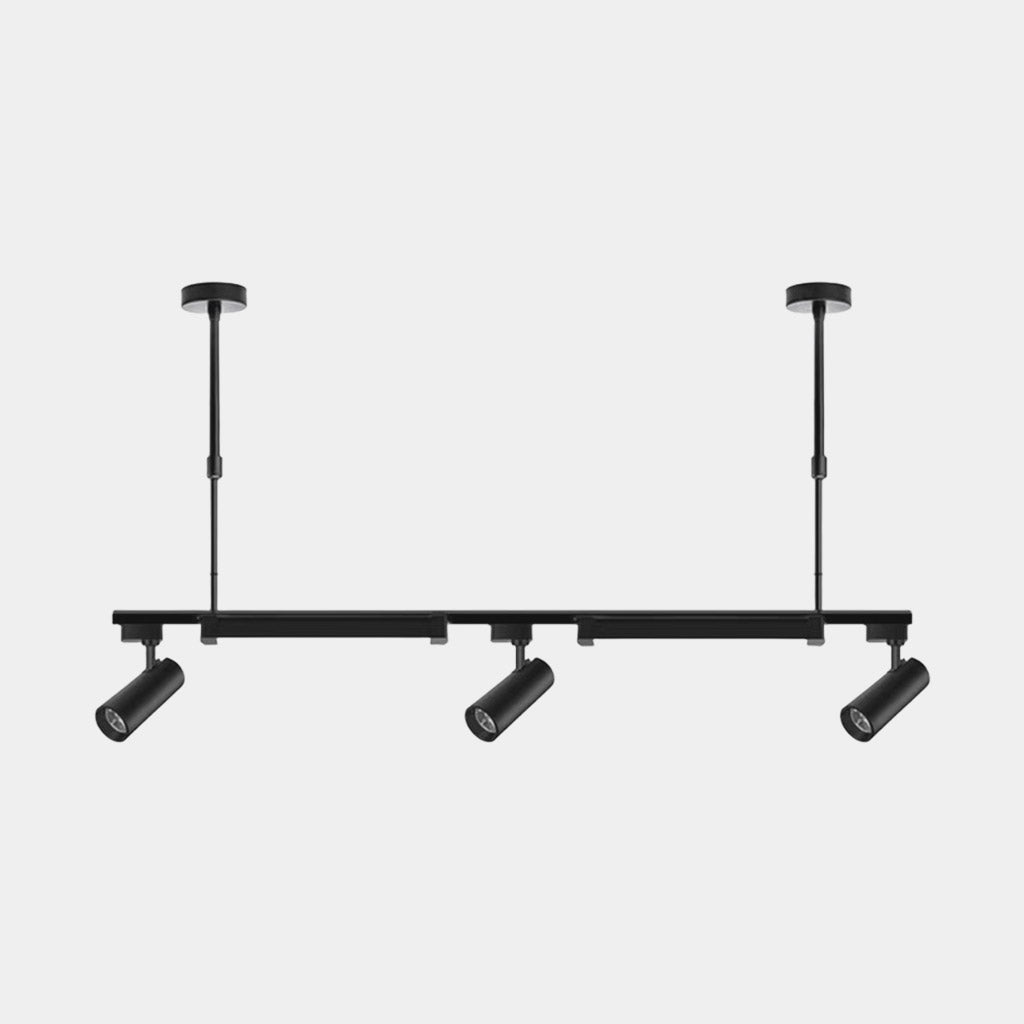 Lámpara colgante Foco de riel comercial LED lineal, negro