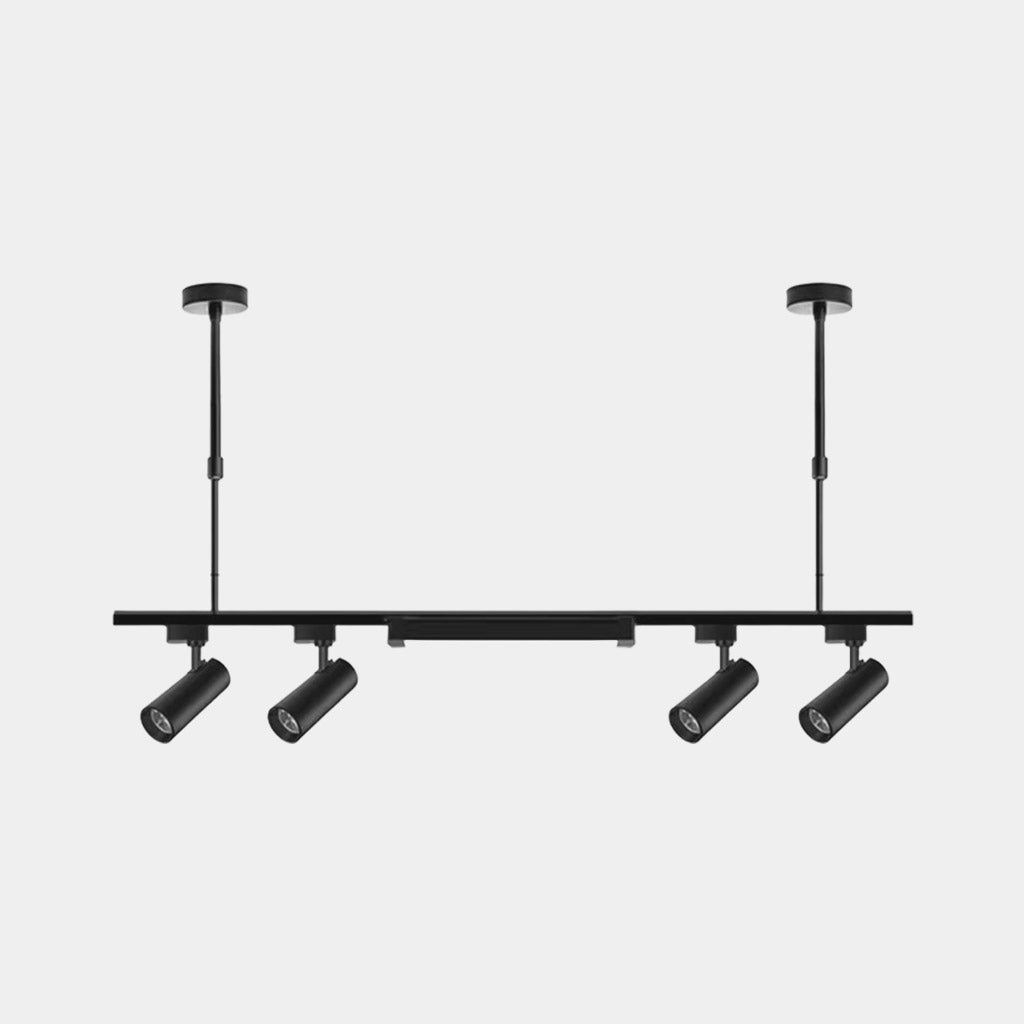 Lámpara colgante Foco de riel comercial LED lineal, negro
