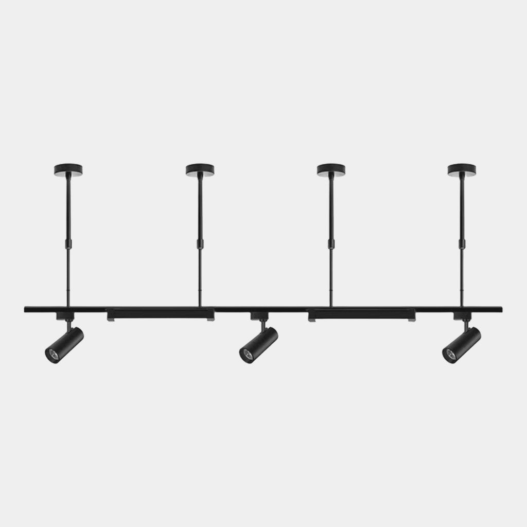Lámpara colgante Foco de riel comercial LED lineal, negro