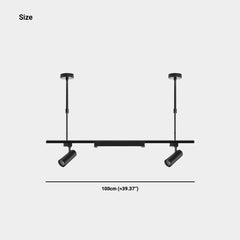Hanglamp Commerciële Railspot Lineair LED, Zwart