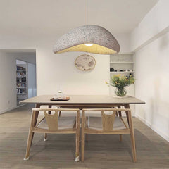 Pendant Light Cone Tan Red Dining Room