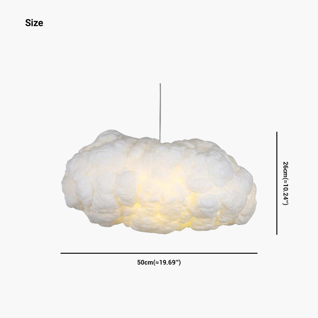 Pendant Light Cotton Cloud Fluffy Size