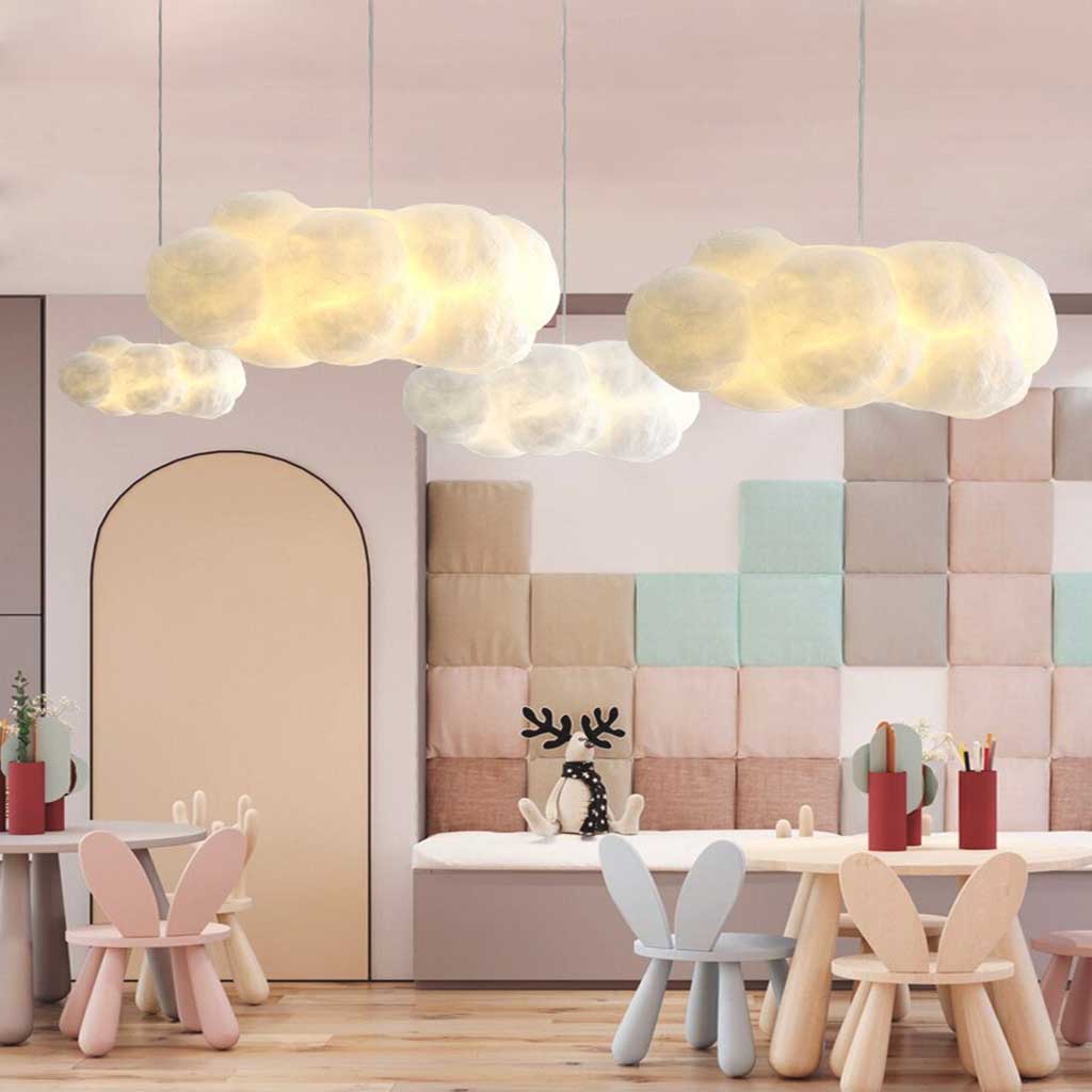 Illustration of Cloud Pendant Light Fixtures For Dining