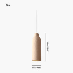 Pendant Light Cream Beige Size