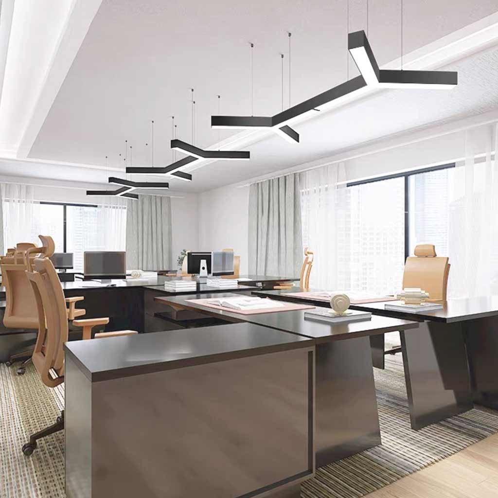 Pendant Light Creative Y Shaped Industrial LED Black Office