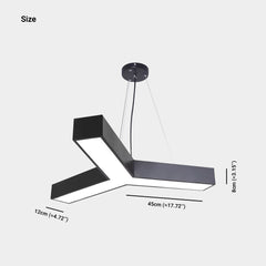 Függő könnyű kreatív y alakú ipari vezetés az irodához/tornateremhez