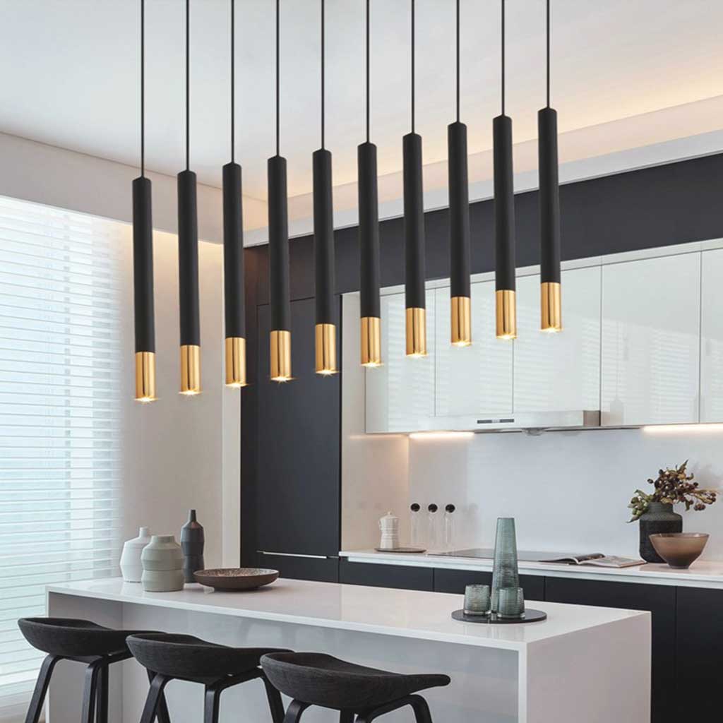 Pendant Light Cylinder Tube Dining Table