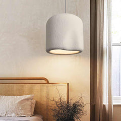 Pendant Light Cylinder White Bedroom