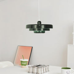 Pendant Light Danish 3 Tiered Green Dining Table