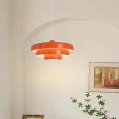 Pendant Light Danish 3 Tiered Orange Corner