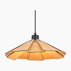 Retro Japanese Style Wood Pendant Light Fixture Log B