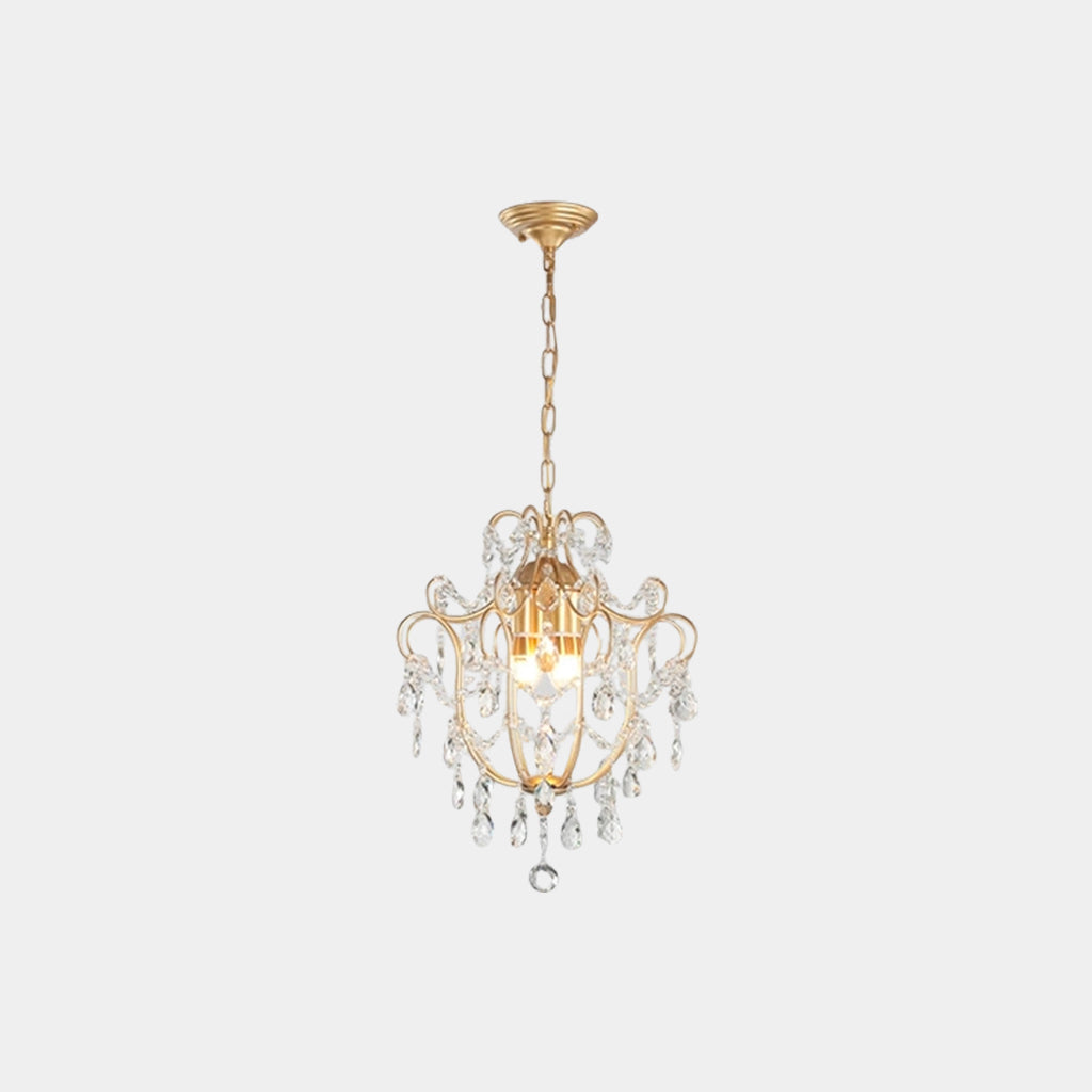 Pendant Light French Unique Iron Crystal Drop
