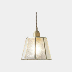 Pendant Light Geometric Stained Glass Polygon White