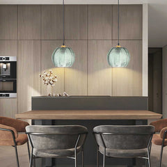 Pendant Light Glass Green Dining Room