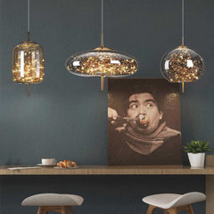 Pendant Light Glass Starry Night Three