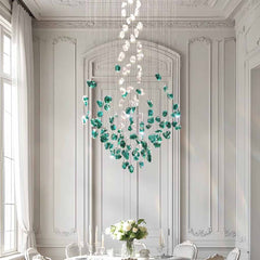 Pendant Light Green Glass LED  Round / Rectangle