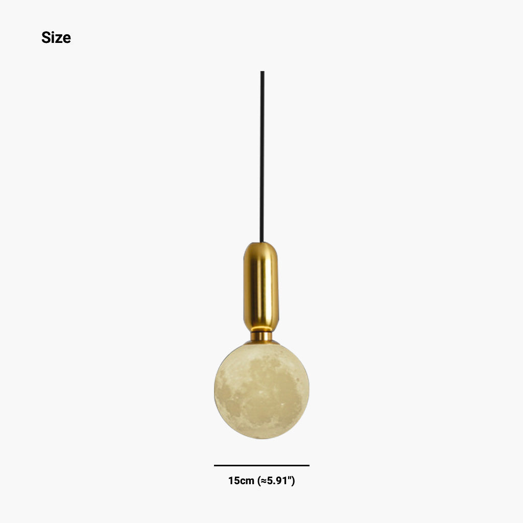 Pendant Light Hanging Globe Gold Size