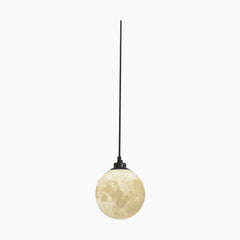 Pendant Light Hanging Moon Globe Minimalist Black