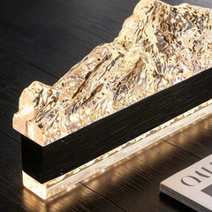 Pendant Light Ice Crack Linear LED Dimmable, Black