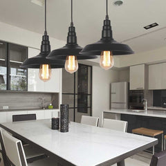Pendant Light Industrial Black Dining Room