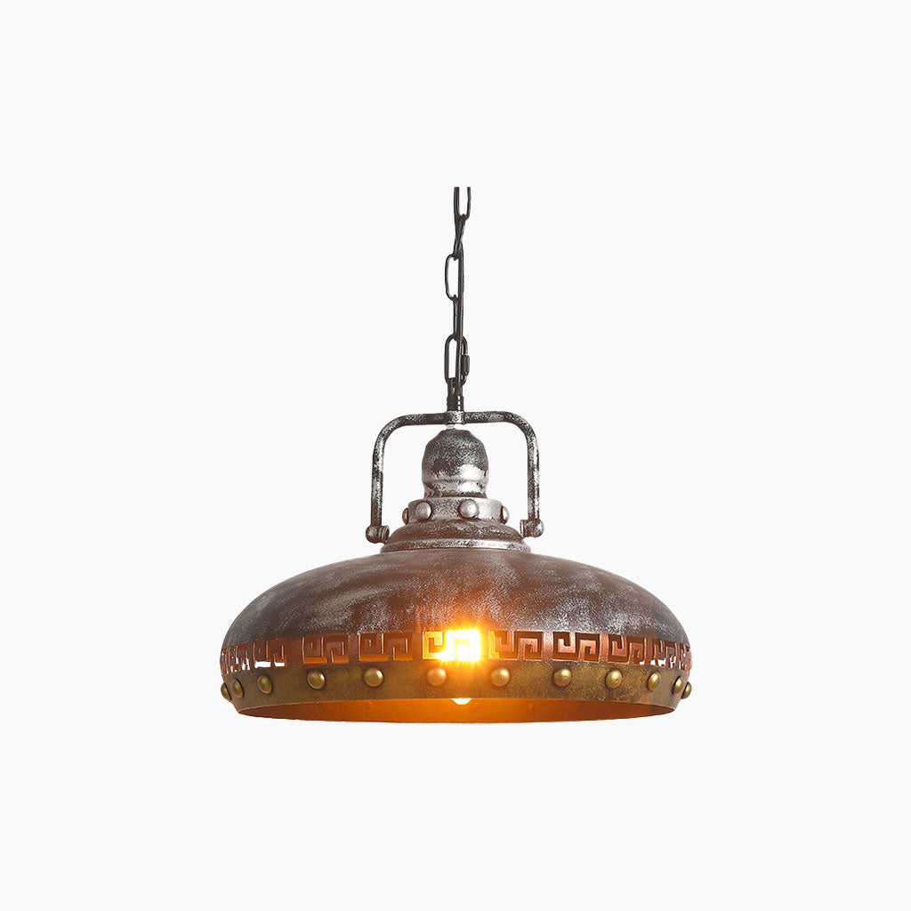 Pendant Light Industrial Iron Pot Lid