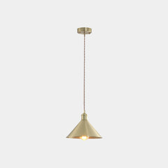 Pendant Light Industrial Simple Brushed Brass
