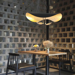 Pendant Light Italian Metal Flying Saucer Black Dining Room