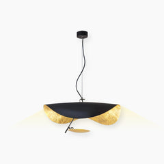 Pendant Light Italian Metal Flying Saucer Black