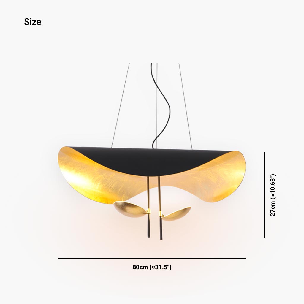 Pendant Light Italian Metal Flying Saucer Size