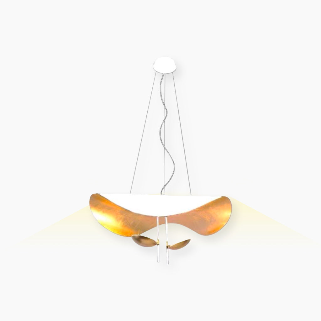 Pendant Light Italian Metal Flying Saucer Two Heads