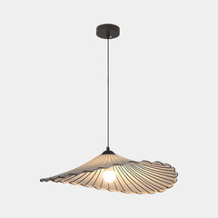 Pendant Light Japandi Retro Cloth Linen Lotus Leaf