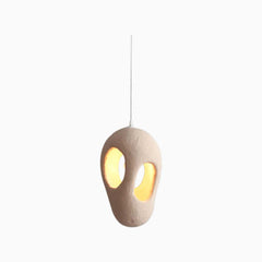 Pendant Light Japanese Cream Beige Hole