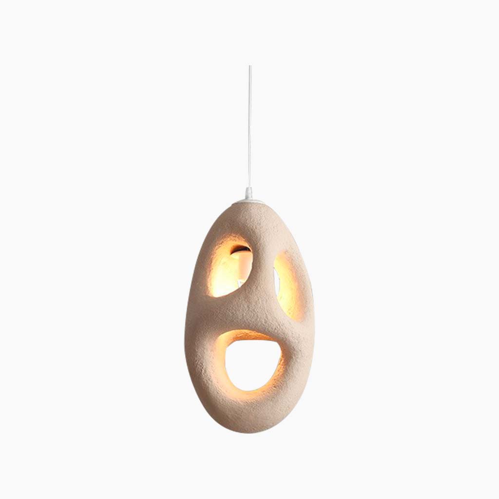 Pendant Light Japanese Cream Beige Hollow