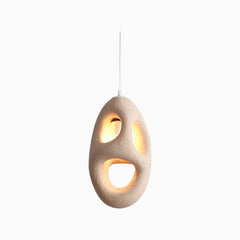 Pendant Light Japanese Cream Beige Hollow