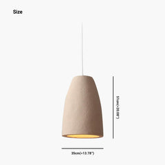 Pendant Light Japanese Cream Beige Size