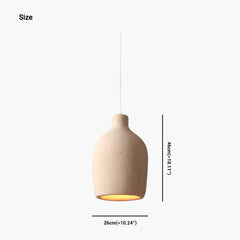 Pendant Light Japanese Cream Size