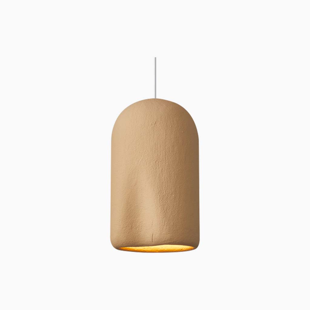 Suspension Cylindre Japonais Jaune