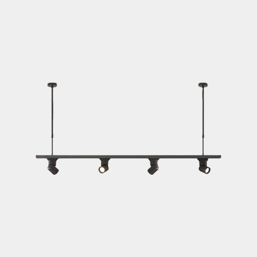 Pendant Light LED Track Spotlight Black 4 Lights