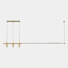 Pendant Light Linear Copper Brass LED
