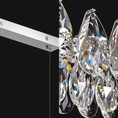 Pendant Light Linear Crystal Raindrop Dimmable LED Detail