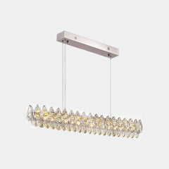 Pendant Light Linear Crystal Raindrop Dimmable LED