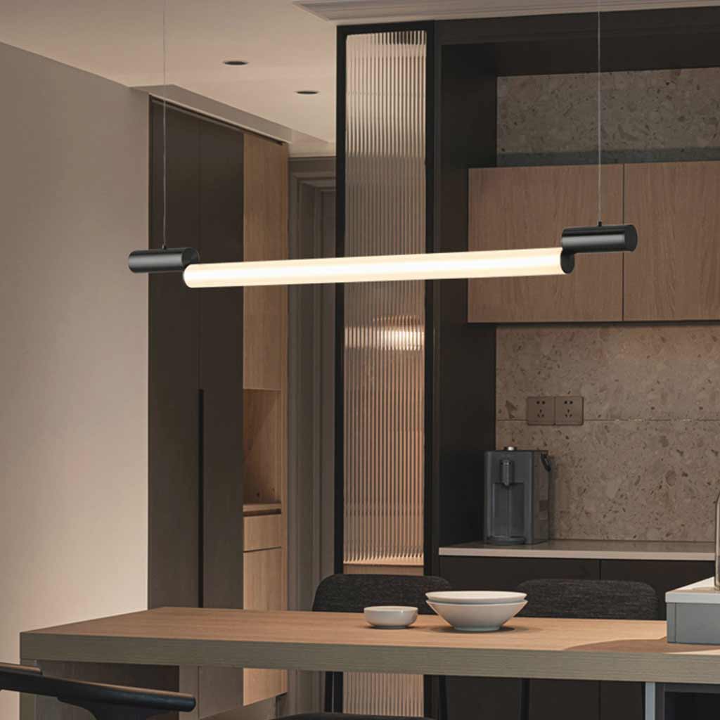 Pendant Light Linear Horizontal Strip LED Dining Table
