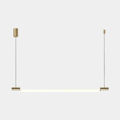 Pendant Light Linear Horizontal Strip LED Gold 