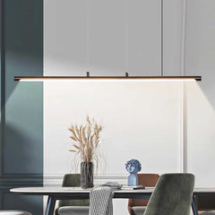 Pendant Light Linear LED Black Dining Room