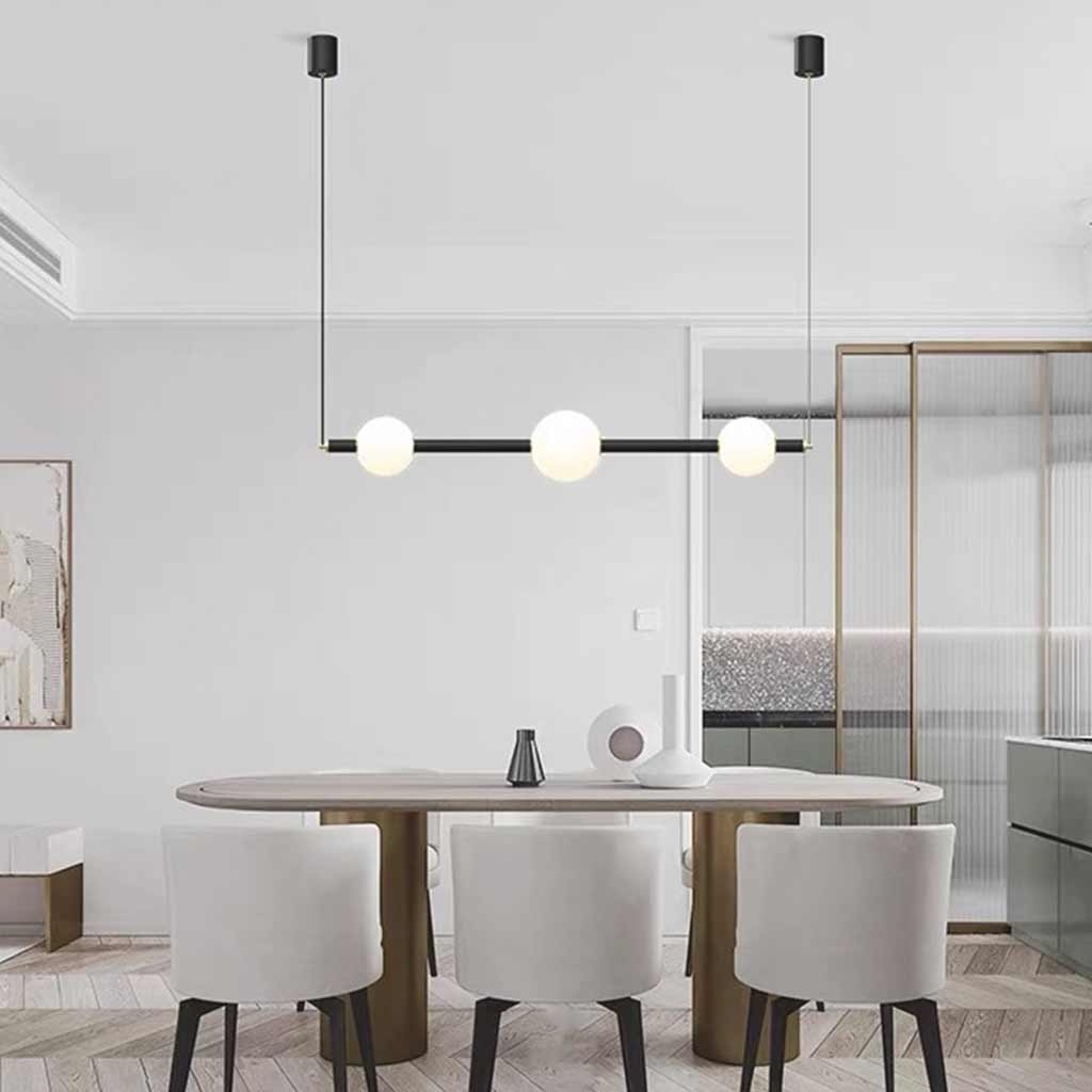 Pendant Light Linear Multi Globe LED Dining Table
