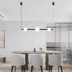 Pendant Light Linear Multi Globe LED Dining Table