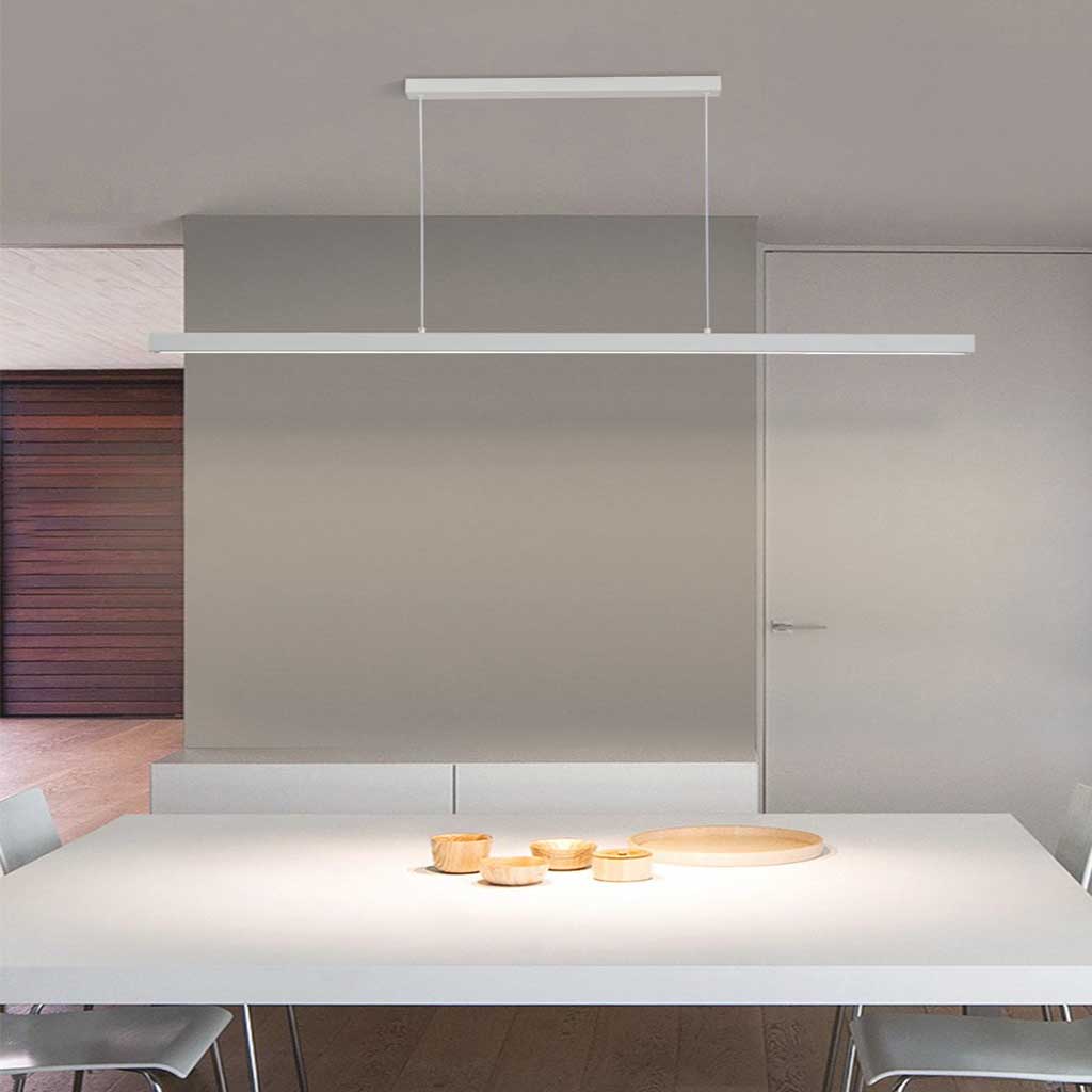 Pendant Light Linear White Dining Table