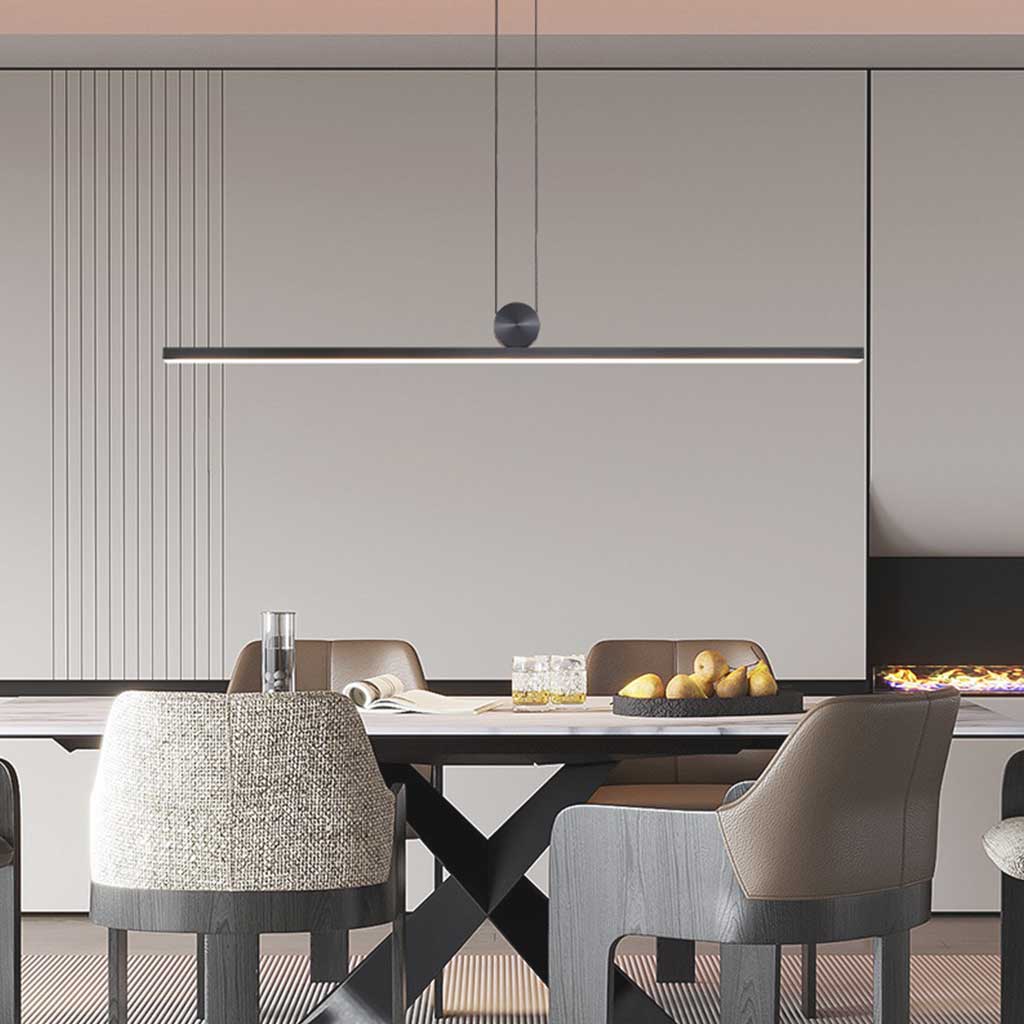 Pendant Light Long Strip Linear Above Dining Table